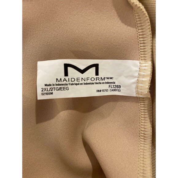 Maidenform Shapewear Plus Size 2X Slip Dress Full Coverage Slimming Nude Thinner - Picture 9 of 12
